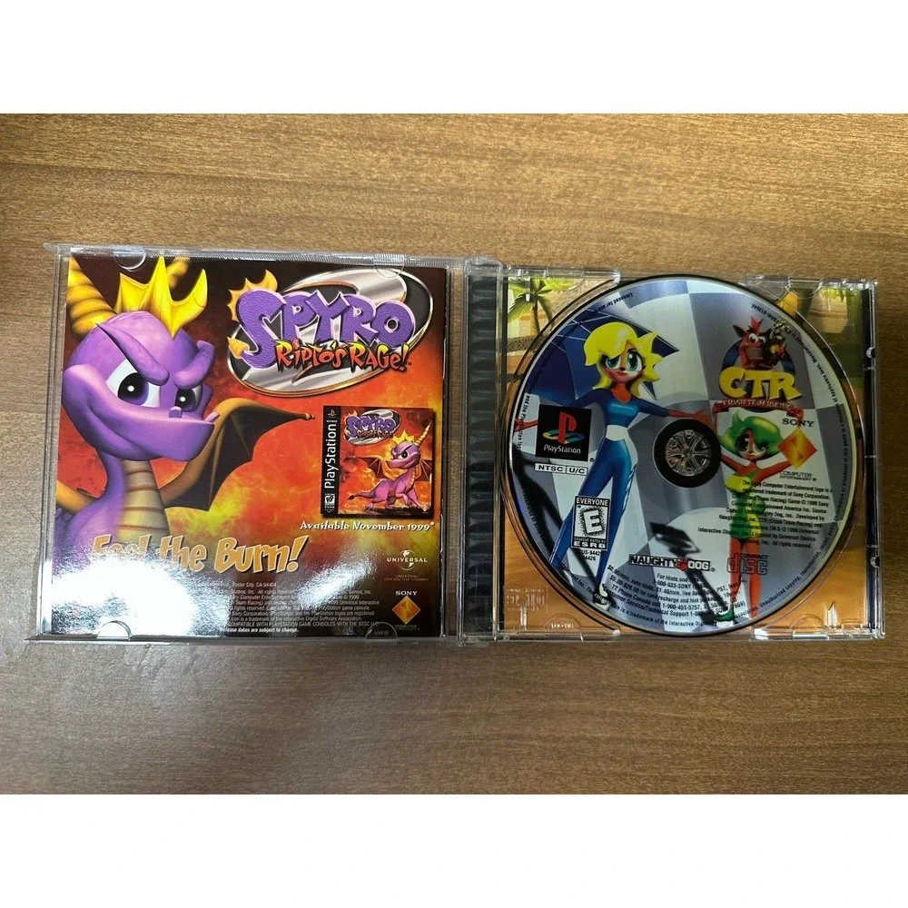 CTR (CRASH TEAM RACING) (Sony PlayStation 1, 1999) PS1 CIB -Tested&Working-